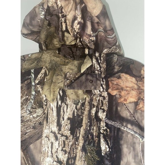 Men's Large Mossy Oak Full Zip Hooded - Picture 3 of 12